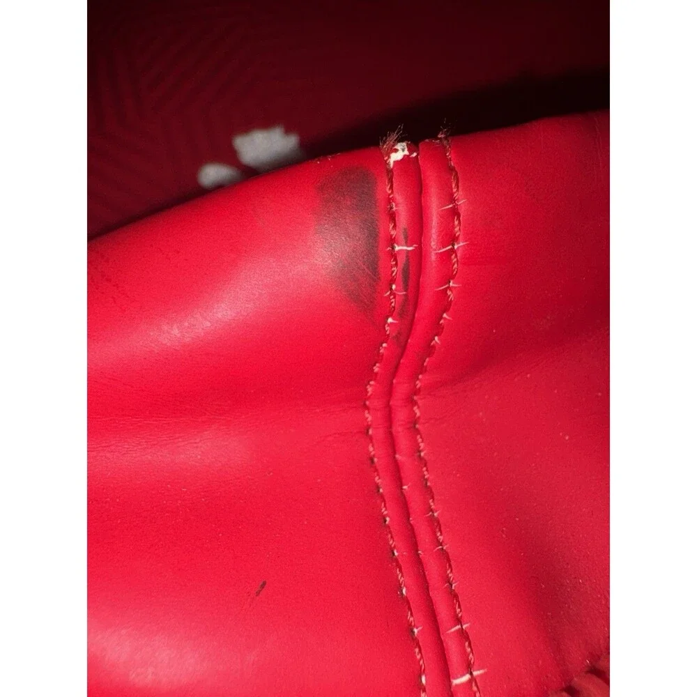 Vintage Vinyl Puma Athletic Messenger Gym Bag Red